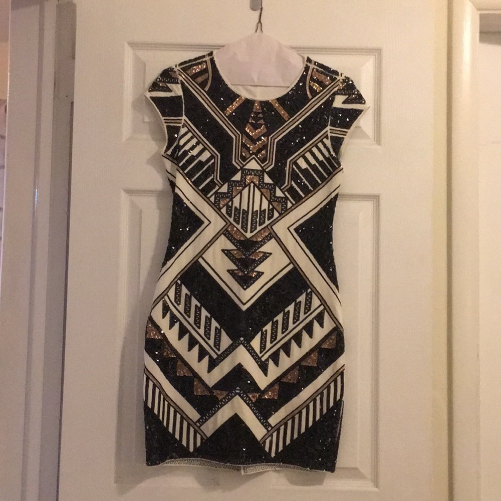 Sequin dress.